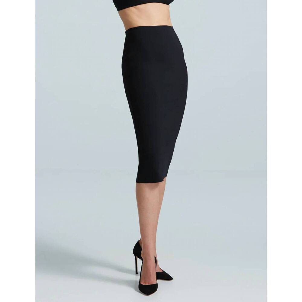 NEW COMMANDO neoprene ceo reversible zip skirt in black